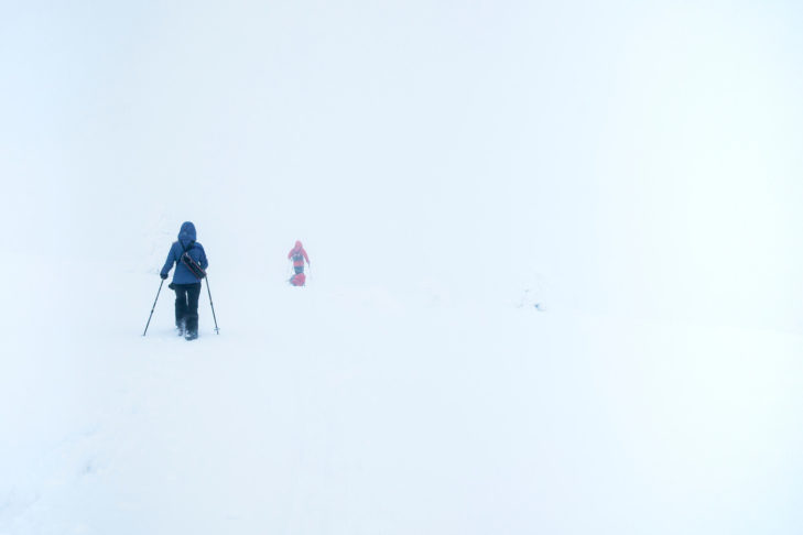 The weather conditions on the piste can change rapidly