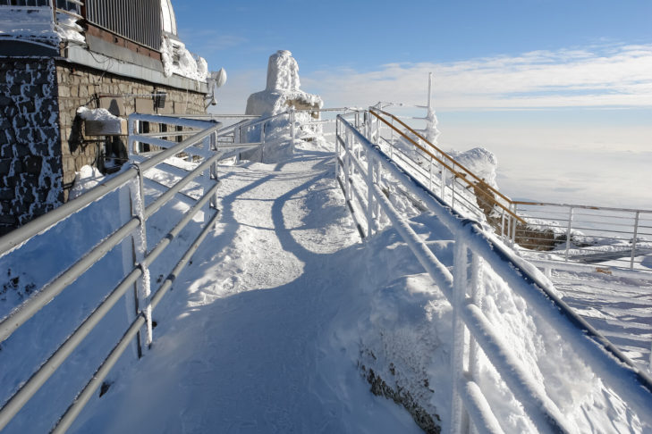 At 2,634 metres, Lomnický štít is the third highest mountain in the High Tatras and Slovakia